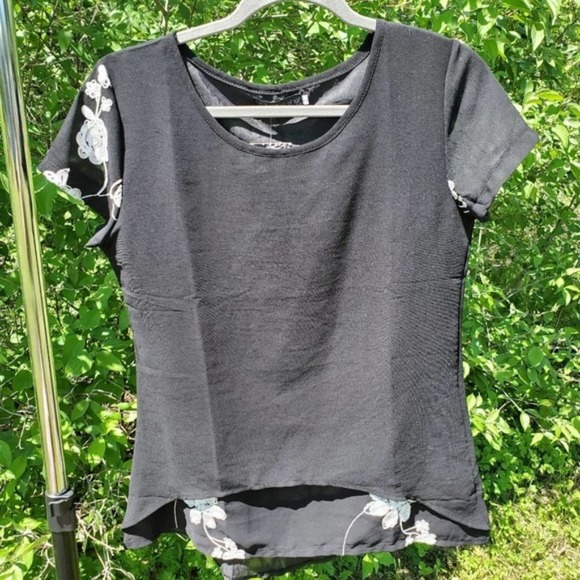 Cat black sheer multi layer white embroidery - Picture 4 of 8